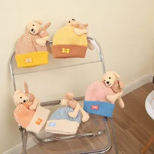 

2021 New Baby Kids Winter Rabbit Hats Girls Boys Sweater Warm Thick Kinte Hat Cute Lovely Beanie Cap New Year Gifts For Children