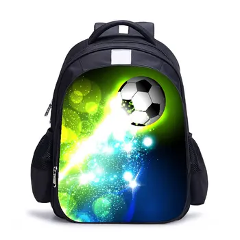 

Football Printed Backpack Travel Multi Pockets Unisex Backpack Oxford Fabric Sports Student School Bag