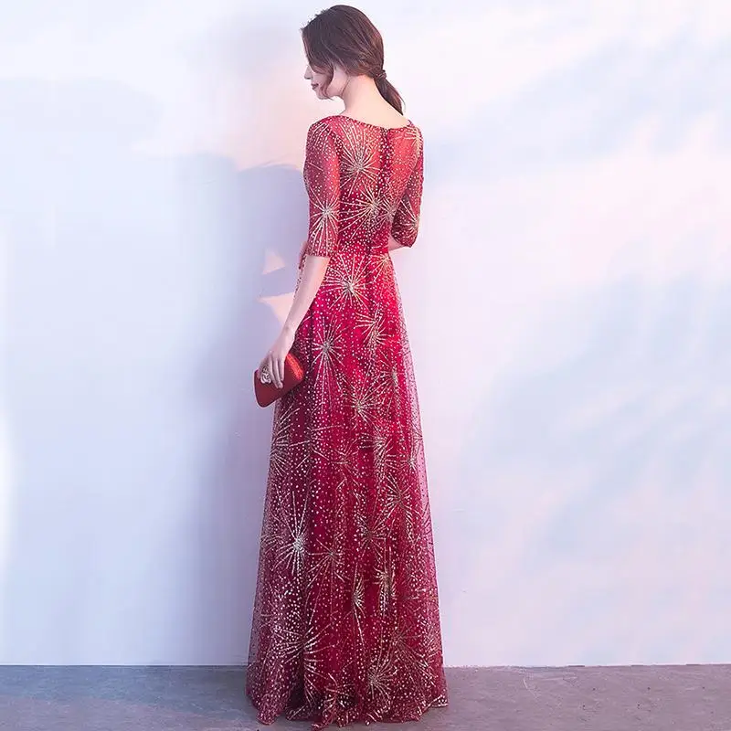 Новинка, вечерние длинные платья, Клубное платье со звездами, robe de soiree Vestidos