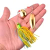 1 Uds 16g Spinner cebo para latón pesca cuchara de Metal señuelo plantillas cebo duro wobbler Spinnerbait de pesca ► Foto 3/6