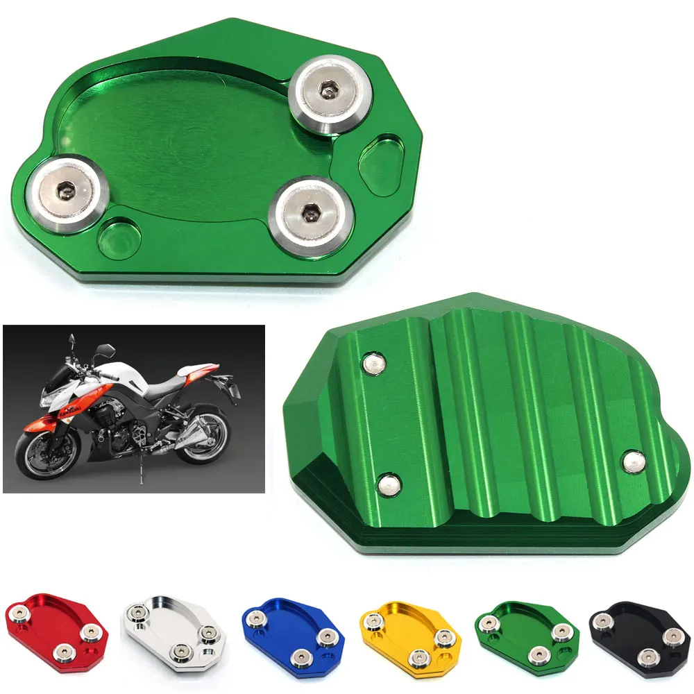 Боковая подставка для мотоцикла увеличенная пластина Kawasaki Z800 Z900 Z1000 ER6F NINJA650 ER6N ZX6R