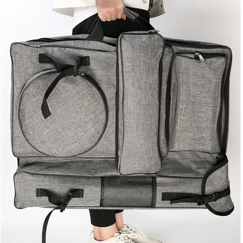 Kaufen 4K schulter leinwand tasche skizze skizze große kapazität leinwand bild tasche multi funktion rucksack wasserdichte tragbare kunst liefert