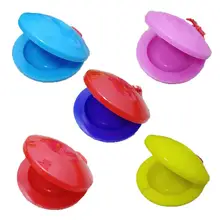 

2Pcs 2inch Finger Castanet Percussion Musical Instrument Development Kids Toy New