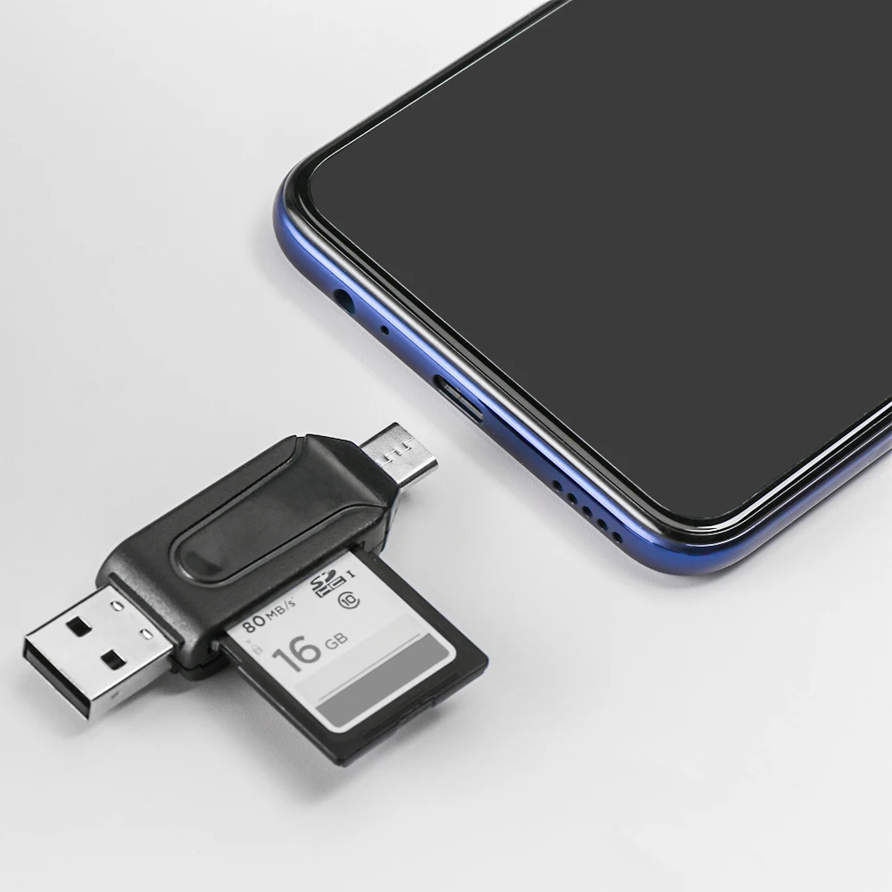 1 шт. Тип C и USB2.0 все в одном считыватель карт памяти TF/SD кардридер информации телефон удлинитель адаптер телефон аксессуар