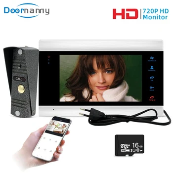 

Doornanny Smart WIFI Video Intercom For Home Apartment Video Eye Wireless Video Call Doorbell Monitor Call Panel Kit Recording
