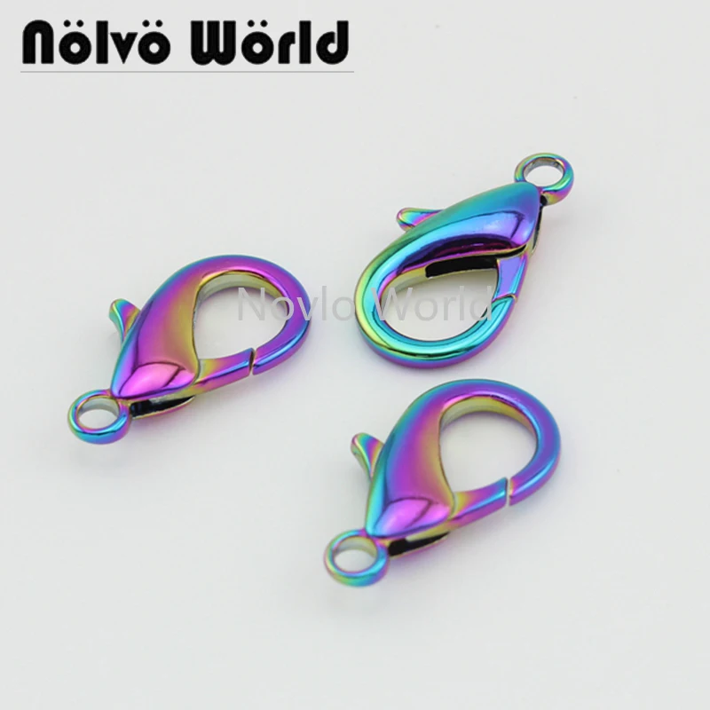 Мир Nolvo 5 20 100 шт. 2 размера 23 мм 29 радужная металлическая пряжка застежки для сумки