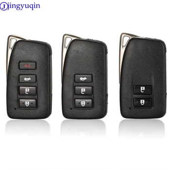 

jingyuqin For Lexus NX GS RX IS ES GX LX RC 200 250 350 LS 450H 300H Car Smart Key Shell with small key blade