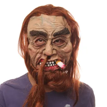 

halloween masks cosplay маска masque Heavy Smoker Creepy for Halloween Party Haunted House Tricky Decoration mascherine маски
