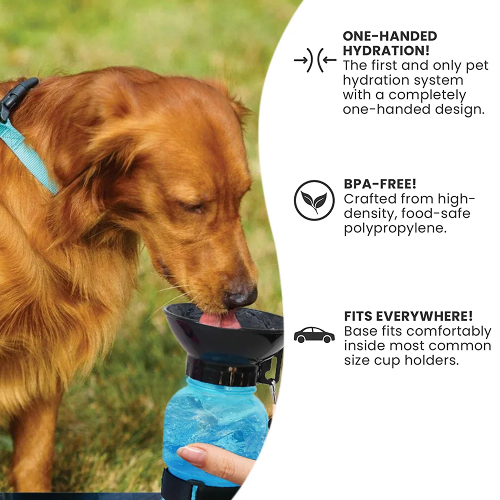 500ML Portable Pet Dog Drinking Water Bottle for Outdoor Dogs Travel