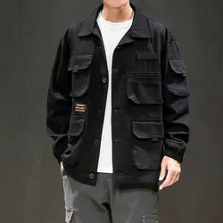 M-5XL мужские куртки и пальто уличная куртка-бомбер мужская ветровка модная одежда 2019 осень большой карман свободные брюки