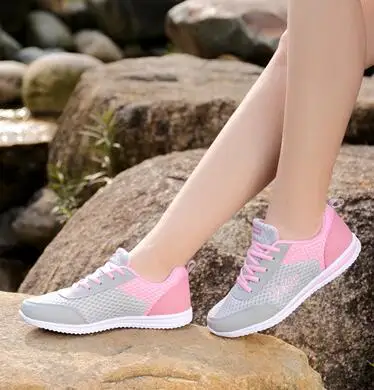 2019 Настоящее Топ Мода весна и осень Zapato Для женщин Обувь с дышащей сеткой Zapatillas