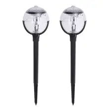 2 шт. на солнечных батареях светодиодный яркий свет солнечный IP44 водонепроницаемая панель свет для вдоль дорожки, на участке открытый внутренний дворик двор