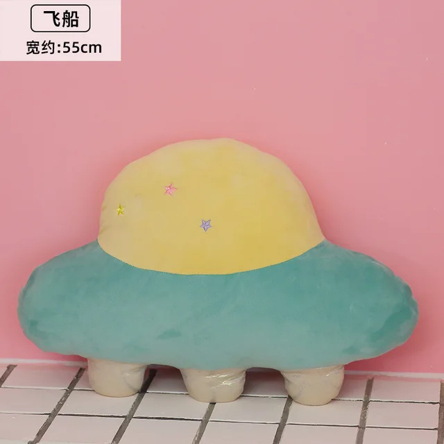 Cartoon Simulation Astronaut Spaceship Rocket Submarine Planet Plush Toys Soft Doll Creative Gift Toy For Children Kids Boy