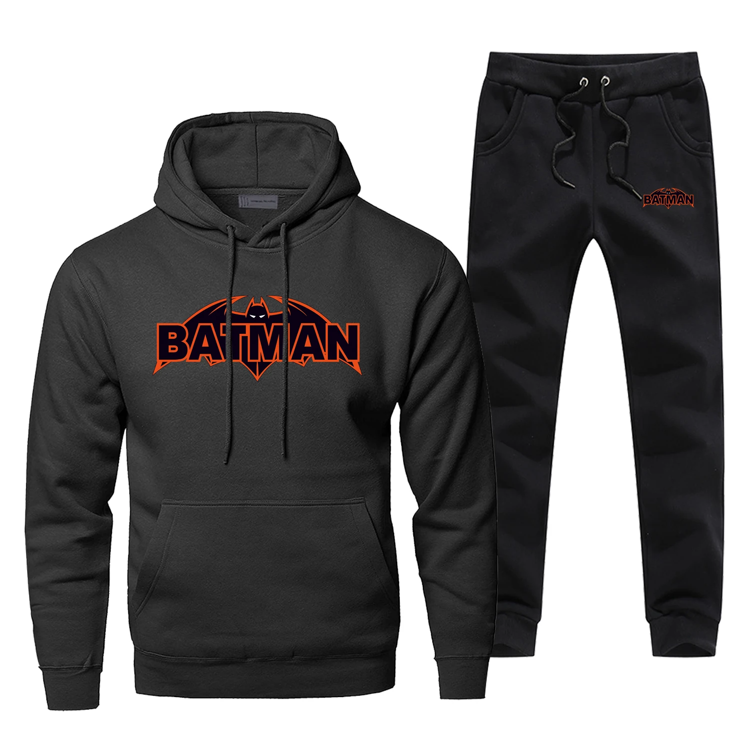 

Batman Badman Hoodie Pants Set Men Super Hero Sweatshirt Male Hoodies Sweatshirts Mens Sets Two Piece Pant Pullover Hoody Coat