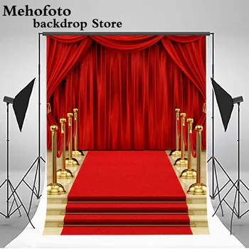 

Mehofoto Photography Backdrop Red Carpet Stage Gold rope Luxury Party Birthday Photo Studio Background Photo Shoot Prop
