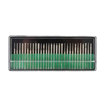 

60 Pieces / Set of Nail Drill Bit Set for Manicure Milling Cutter, Remove Gel Paint Surface Cleaner Cleaner Drill Tool