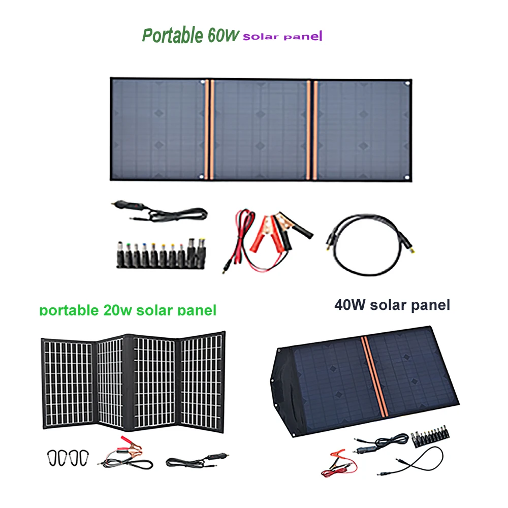 80W 100W 120W Portable Folding Solarkoffer Photovoltaik Solarpanel 12V Module