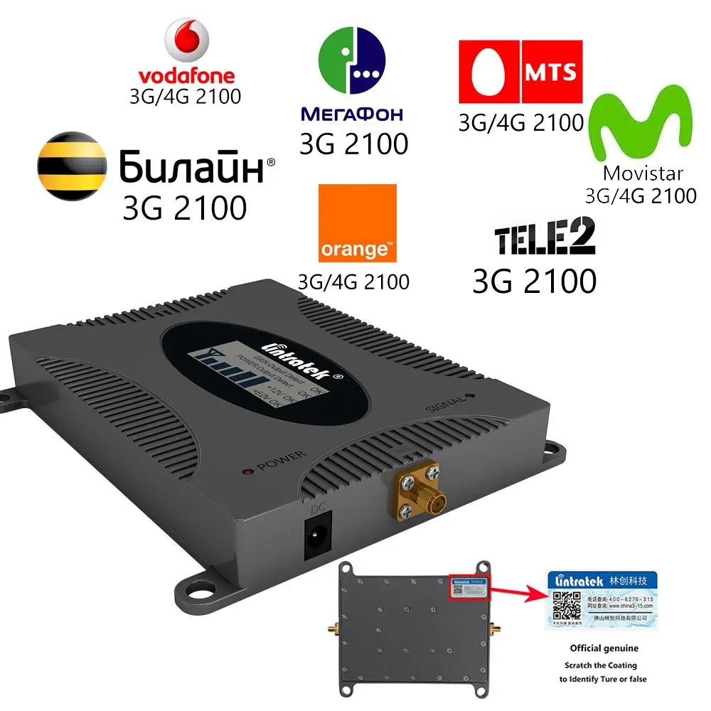 Lintratek Set Gain 70dB (LTE Band 1) 2100 UMTS