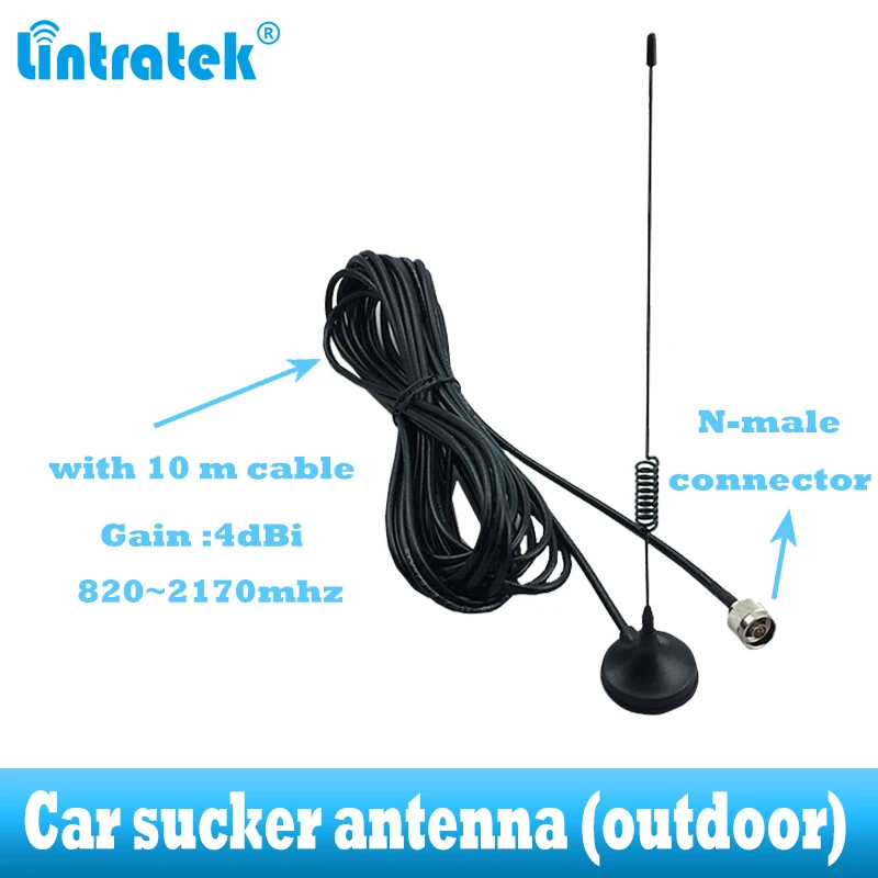 Автомобильный ретранслятор Lintratek трехдиапазонный GSM 900 WCDMA 2100 LTE 1800 2G 3G 4G усилитель