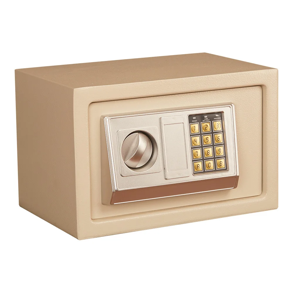 

Mini Electronic Password Safe Safe Small Home Office Hotel Electronic Multi-Purpose Password Safe Gold