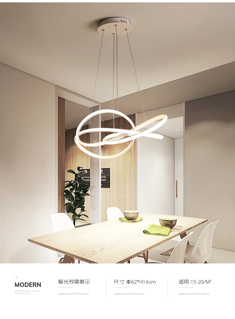 Postmodern minimalist chandelier atmosphere creative personality living room Dining Room Nordic art restaurant Chandelier