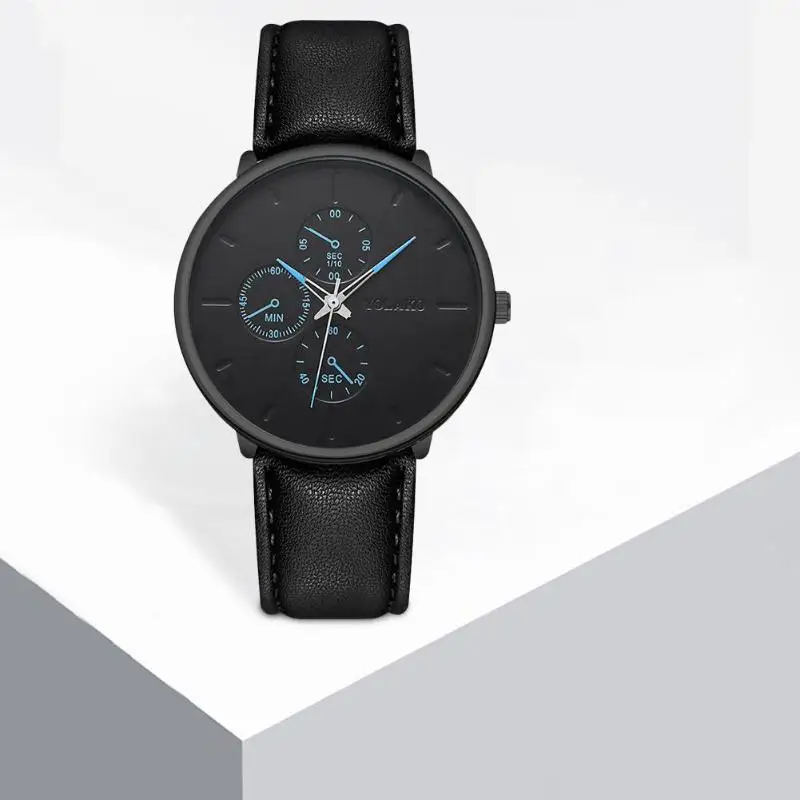 

British Style Ultrathin Watch Men Leather Strap Quartz Casual Wristwatch Business Wrist Watch military Watches reloj