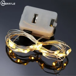 3Mode Holiday Fairy String Lights 1 2 Meters RGB Strip Light for Christmas Tree Wedding Room Decoration Copper Wire Bottle Light