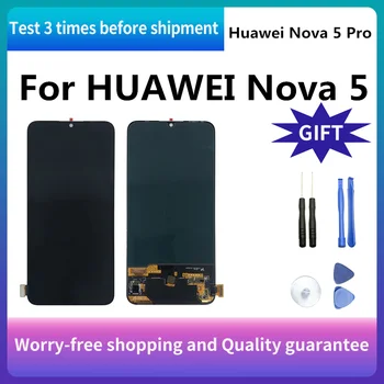 

LCD TFT/AMOLED For Huawei Nova 5 Pro LCD Display Touch Screen Digitizer Assembly SEA-AL10 SEA-TL10 For Huawei Nova 5 Lcd Screen