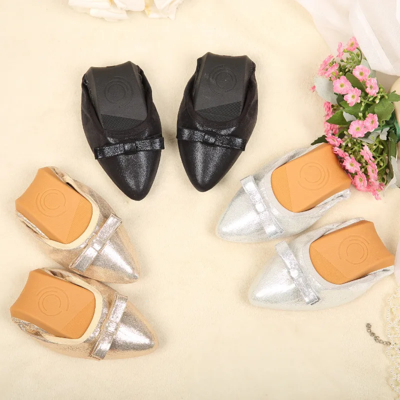 

Flat Keel Thin Shoes Women's 2018 Spring New Style Pointed-Toe Bow Versatile Korean-style Large Size Women's Pregnant Women Soft