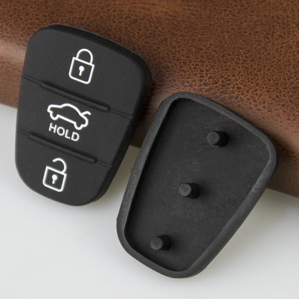 100 pz/lotto di alta qualità 3 pulsanti auto chiave pulsante Pad per Hyundai per Kia I30 IX35 I20 pieghevole chiave a distanza custodia in gomma con la tenuta - H866e9191d4ae4b5f8c7e4004fd3e1064A