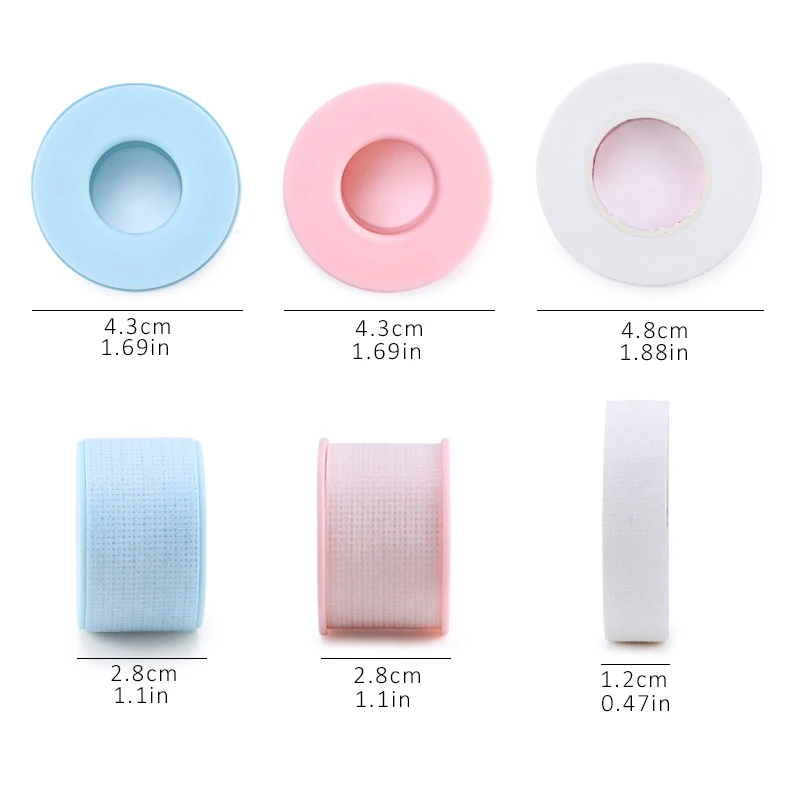 Eyelash Tape Micropore Lash Tape Breathable Easy To Tear Medical Tapes Eyelashes Extension Supplies Makeup Lashes Accessories Eyelash Extension Tape Eyelash Extension Supplies