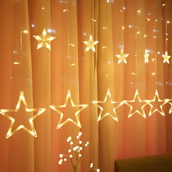 

Christmas Decoration for Home New Year Curtain Fairy String Light LED Garland Christmas Ornament Pendant Tree Decor Xmas Gift