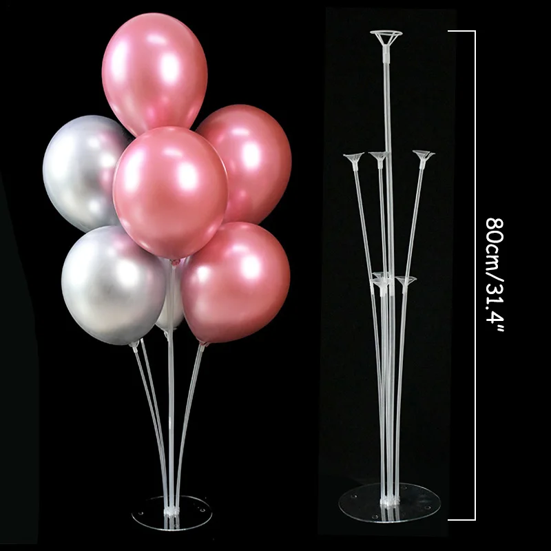 3/6pcs 40cm supporto per palloncini da tavolo per matrimoni palloncini  galleggianti colorati supporto per bastoncini