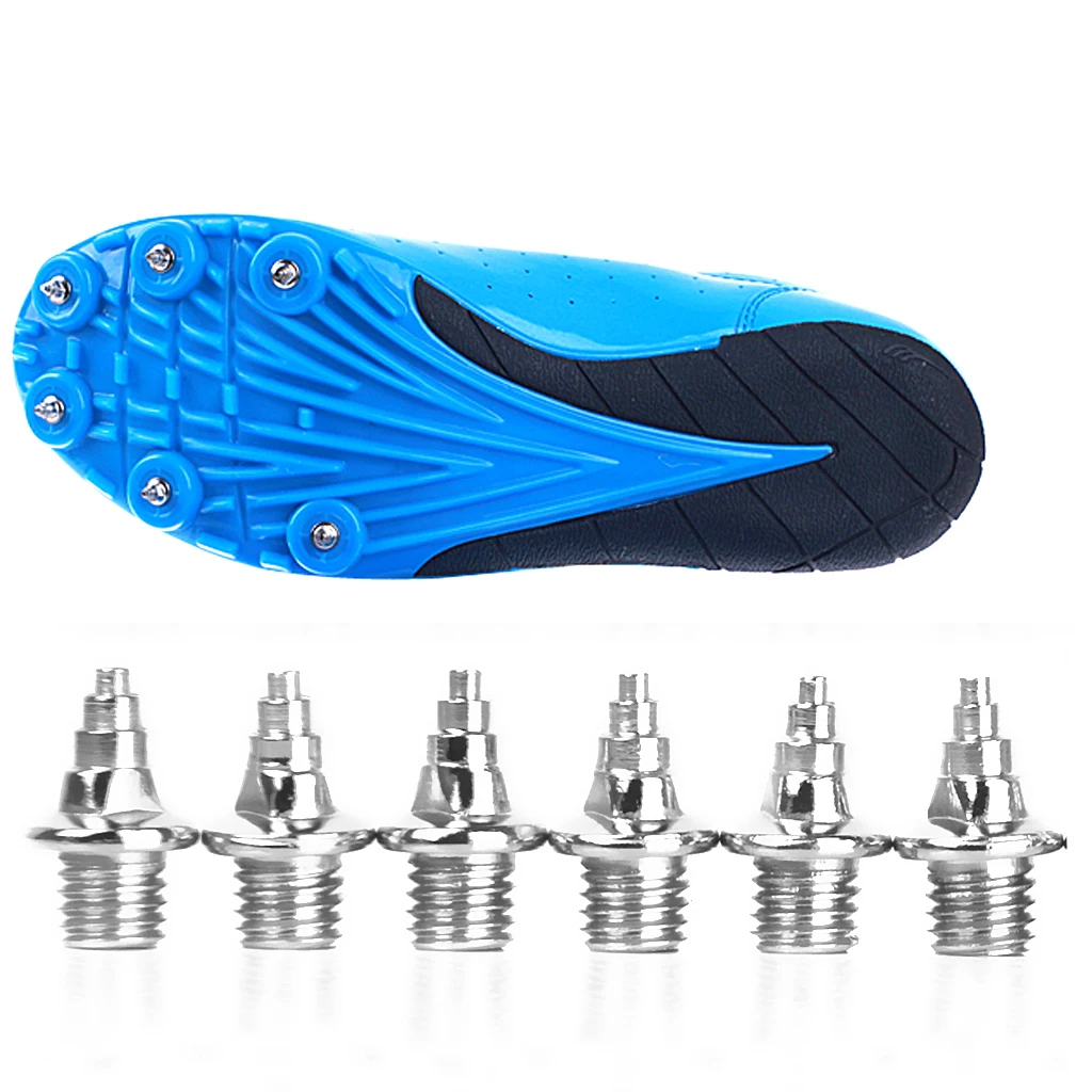 120pcs Premium 8mm Xmas Tree Spikes Short Spikes Steel Replacement for Track & Field Shoes Athletic Running Shoes Silver Color 