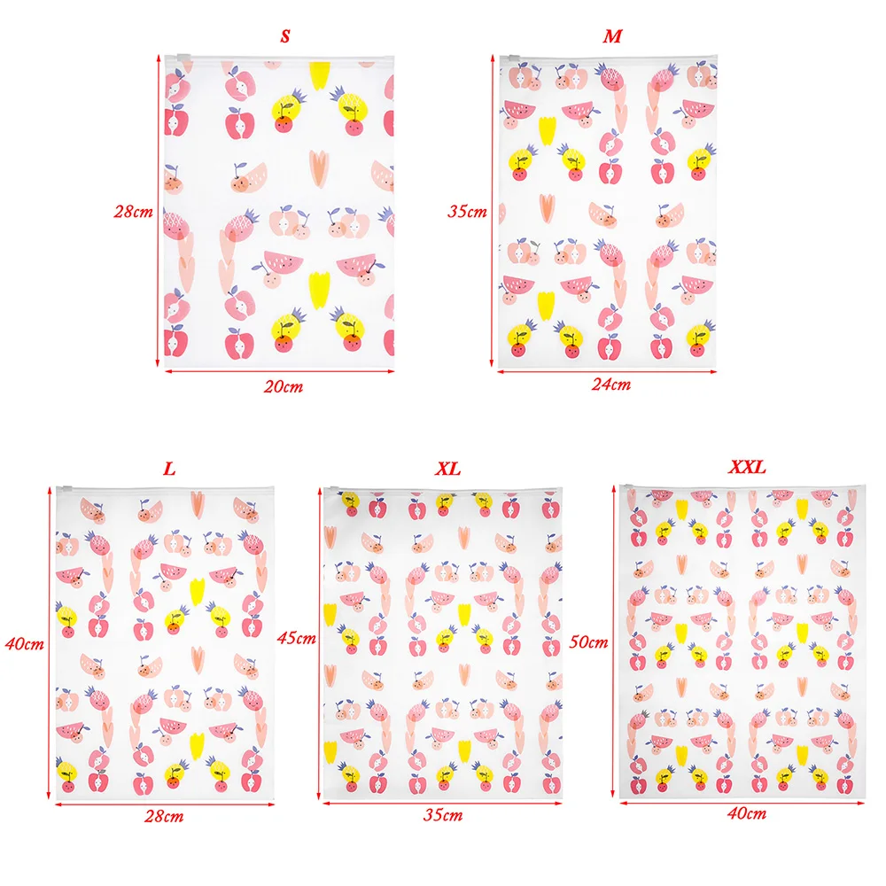 1 шт., прозрачная, портативная, с фруктовым узором, водонепроницаемая сумка для хранения, косметичка, сумка на молнии, сумка для путешествий, сумки для дома