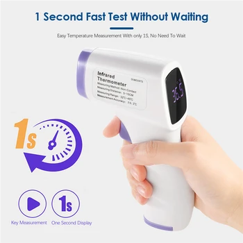 

Children Infrared Electronic Digital Thermometer Non-Contact IR Forehead Infant Ear Temperature Measurement Diagnostic Tool