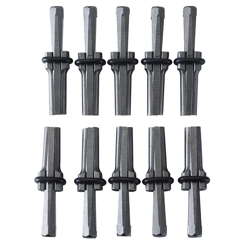 10 Set 9/16inch Plug Wedges Feather Shims Concrete Rock Stone Splitter Hand Tools 14Mm