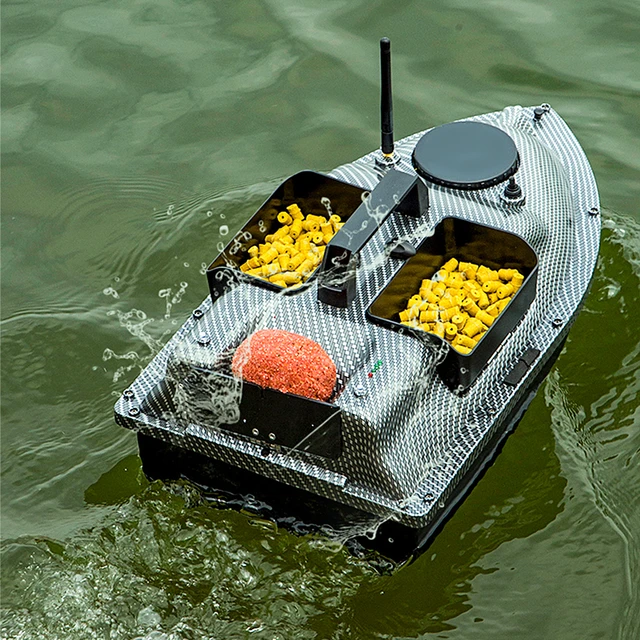 RC Fishing Bait Boat GPS Positioning Automatic Return Three Warehouse Bait  Boat Dual-Engine Remote Control