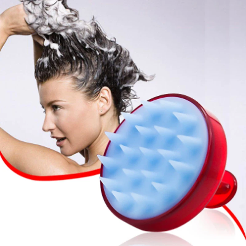 

1PCS Silicone Head Massage Brush Multifunction Shampoo Scalp Massage Brush Comb Hair Washing Comb Shower Bath Brush For Home