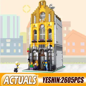 

MOC Street Building Toys Compatible With Lepining 10190 The Ice Cream Parlor Model Building Blocks Bricks Kids Christmas Gifts
