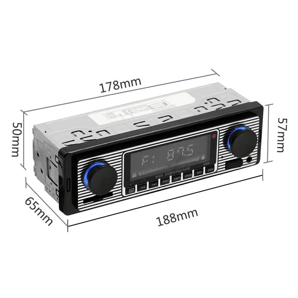 Аксессуары электроника MP3 автомобильный Радио Стерео умный игрок bluetooth Поддержка карты FM легко работать Авто Ретро электронный