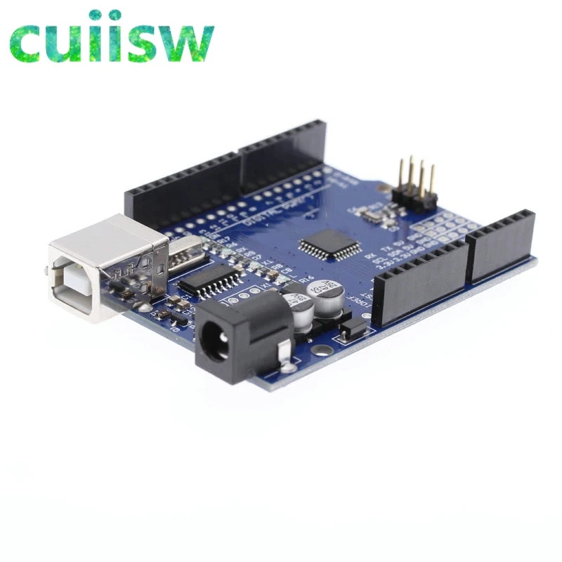 UNO R3 улучшенная версия(CH340G) MEGA328P ATmega328 для совместимых arduino+ кабель