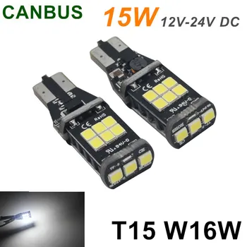 

2X T5 W16W Bright 15 LED 3535SMD Chip Canbus Truck Light Efficient White Bulb