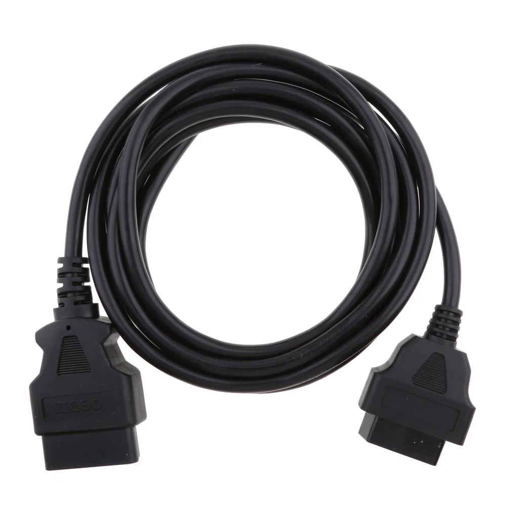 OBD2 16-Pin Male to Female Extension Cable Connector Plug Wire 3m 9.8ft