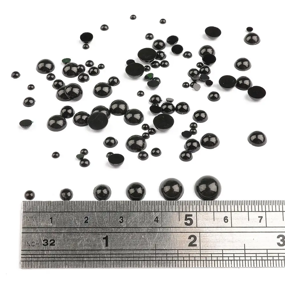 Plastic safety eyes Doll eyes Googly doll eyes Plastic toy eyes 3-8mm Black Plastic Safety Eyes For Bear Doll DIY Crafts