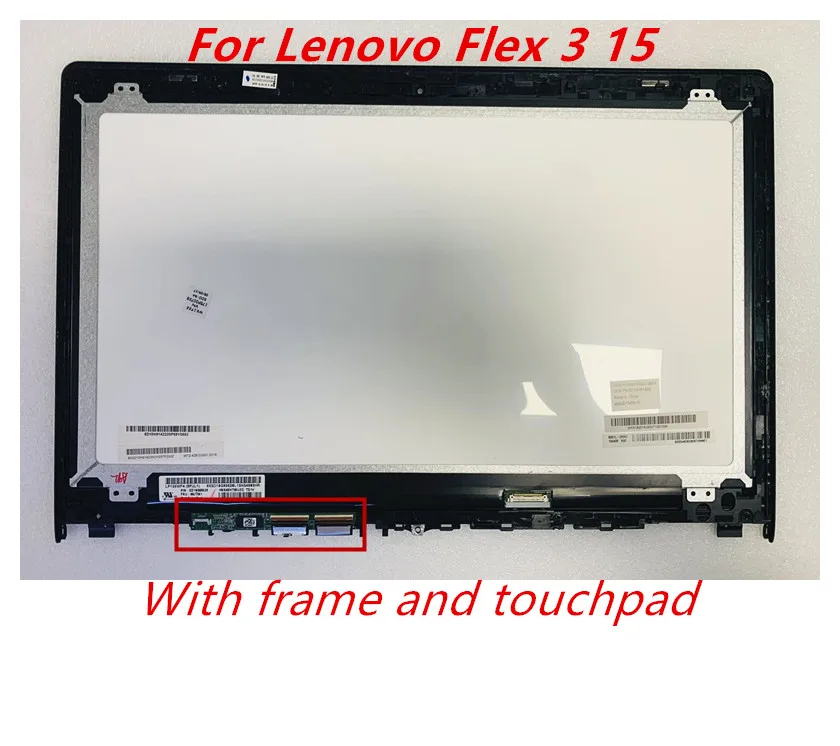 15 6 &quotЖК-сенсорный экран дигитайзер + рамка в сборе для Lenovo Flex 3 15D 3-1570 -1580 N156BGE-EA2