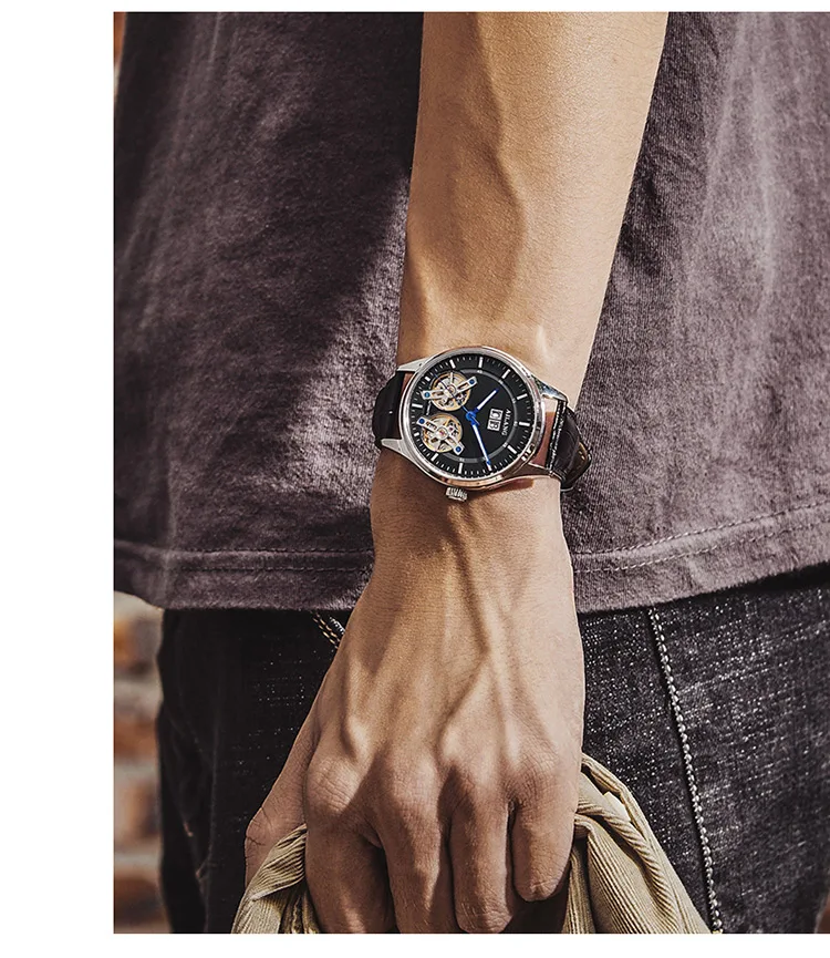 Мужские часы AILANG Мужские часы лучший бренд класса люкс автоматические механические Спортивные часы для мужчин Tourbillon часы для мужчин