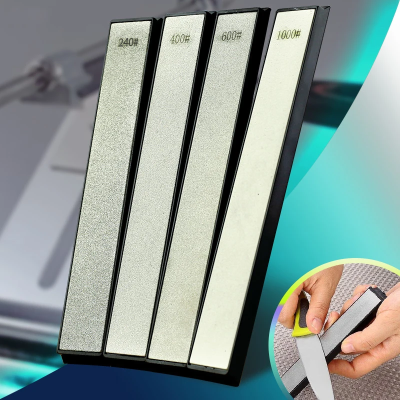 

Diamond Knife Sharpening Stone 240 400 600 1000# Grit Fixed Angle Knife sharpener Stones Grinder Grindstone Whetstone Tool Bar