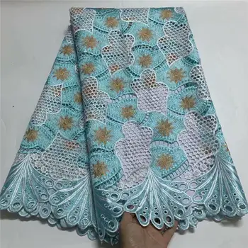 

Latest African French Lace Fabric High Quality Lace Fabrics Tulle Mesh Embroidery Nigerian Lace Fabrics For Women party F1766