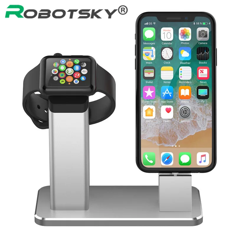 2 в 1 из алюминиевого сплава беспроводное зарядное устройство для телефона